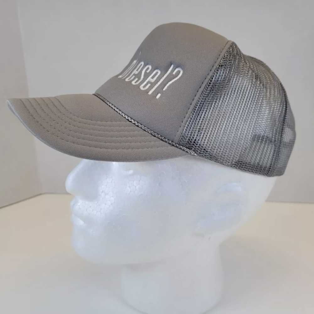 Got Diesel? Gray Trucker Mesh Back Snap Back Otto Hat - Picture 3 of 11